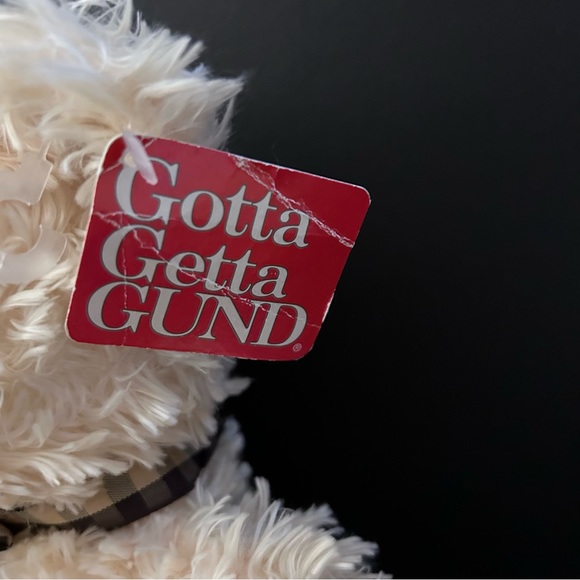 Vintage GUND cream bogie teddy bear NWT 15” tall plush - Picture 4 of 7